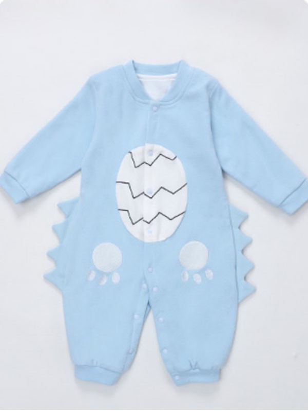 米尼.宾比童装2022春夏季蓝色连体衣