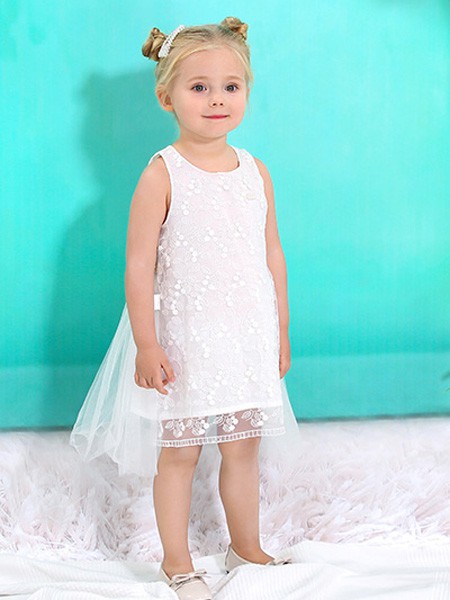 棉果果2022春夏季白色连衣裙