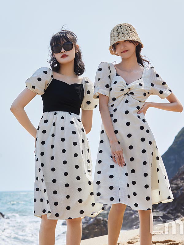 衣盟女装2022春夏季白色连衣裙