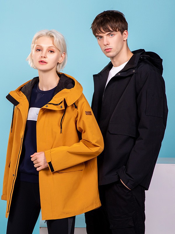 思凯乐运动装2021秋冬季黑色派克服