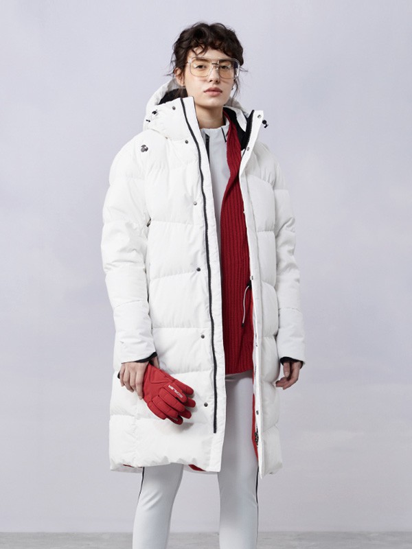 思凯乐运动装2021秋冬季白色棉服