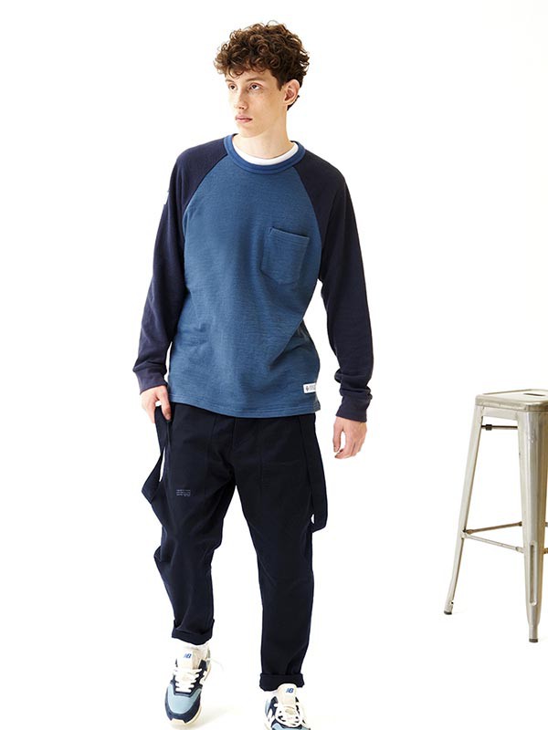 ANBBRAND男装2022春夏季黑色工装裤