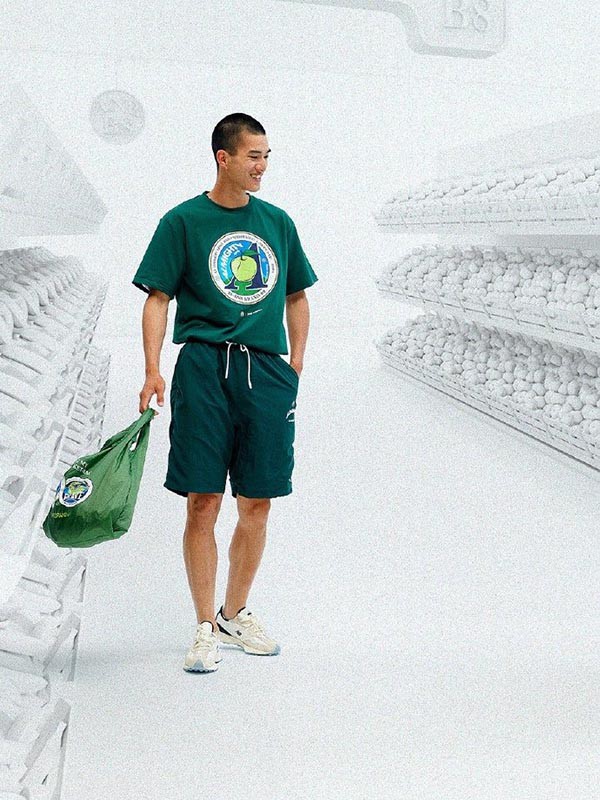 ANBBRAND男装2022春夏季绿色T恤