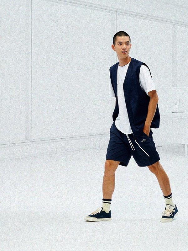 ANBBRAND男装2022春夏季白色T恤