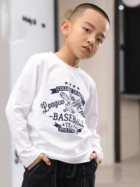 多力童装2022春夏季白色T恤