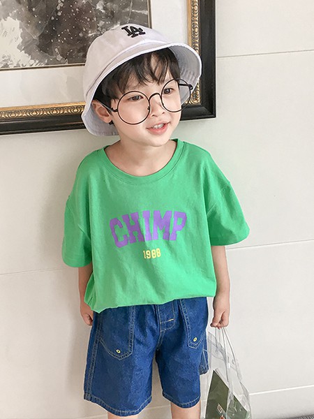 小南瓜2022春夏季绿色T恤