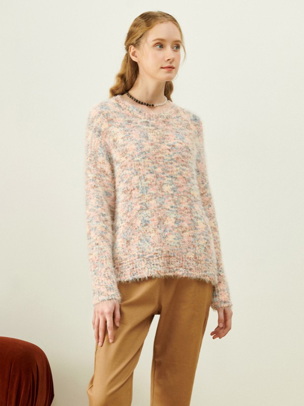 MJStyle2021秋冬季米色毛衣