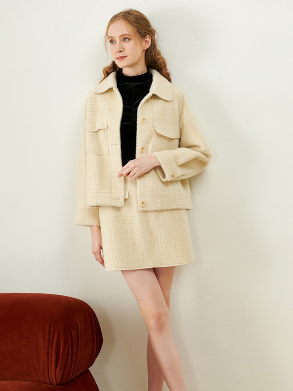 MJStyle2021秋冬季米色大衣