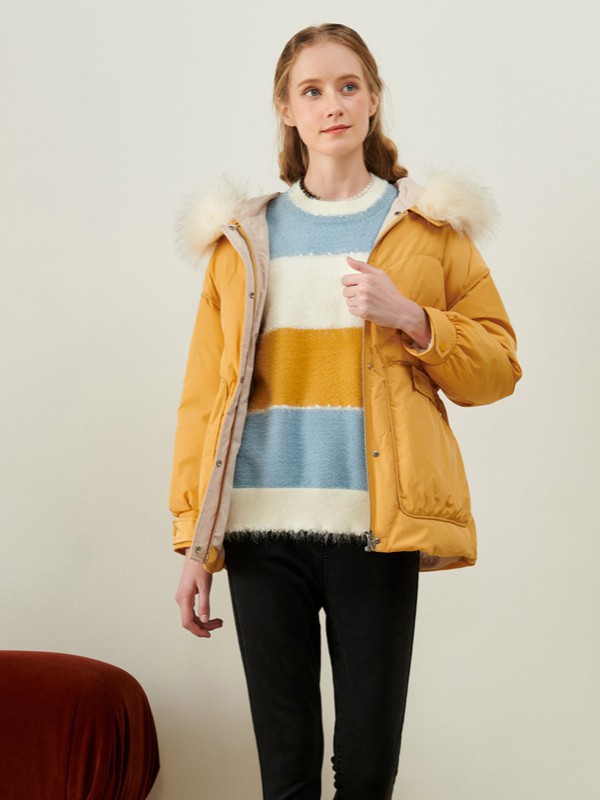 MJStyle2021秋冬季拼色雪纺衫