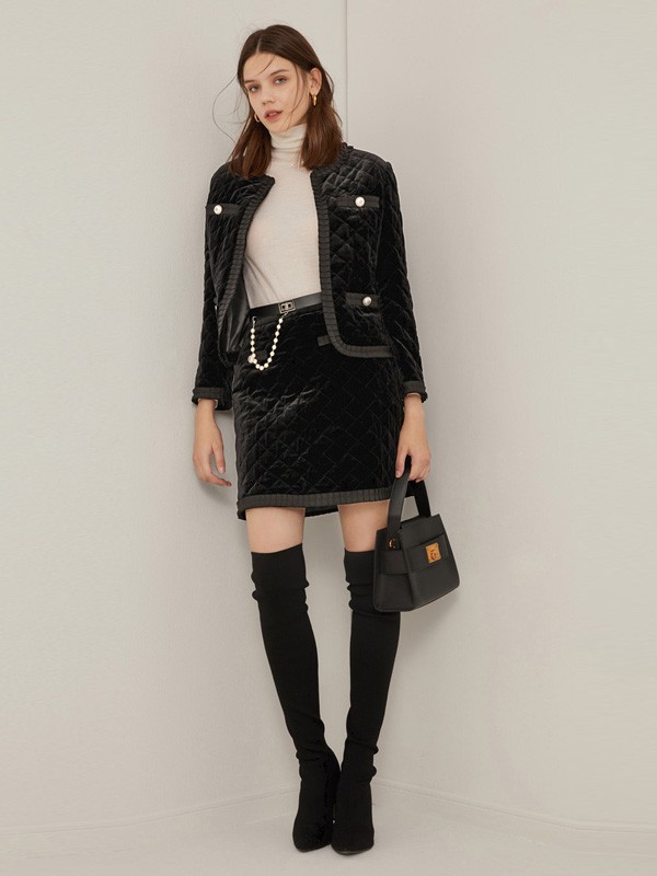 LIMEFLARE女装2022春夏季黑色包臀裙