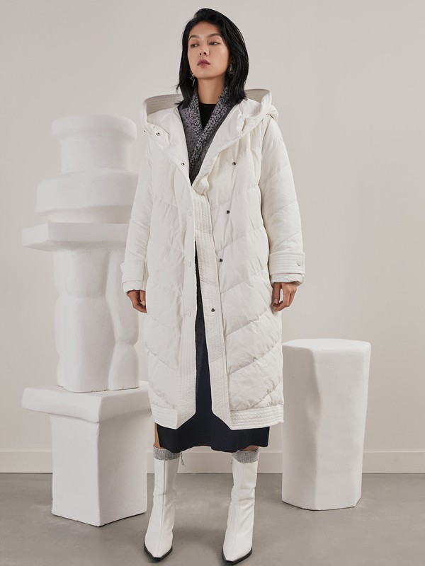 子苞米 2021秋冬季白色棉服