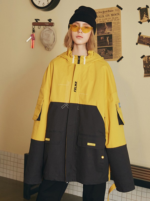 FRLMK2022春夏季拼色外套