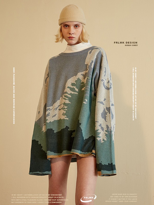 FRLMK女装2022春夏季绿色T恤