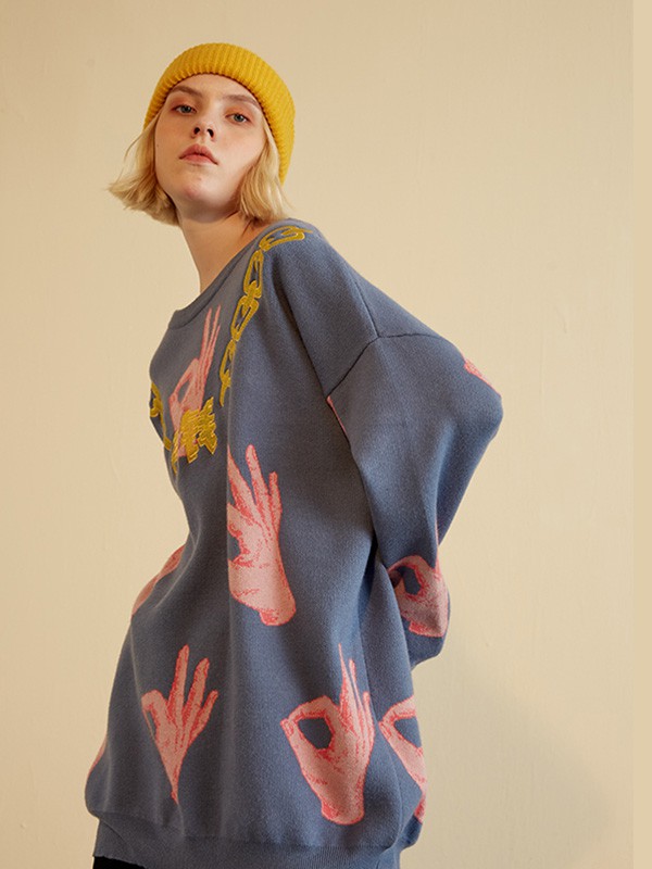 FRLMK2022春夏季蓝色T恤