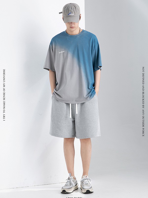 GRINCH1928男装2022春夏季拼色T恤