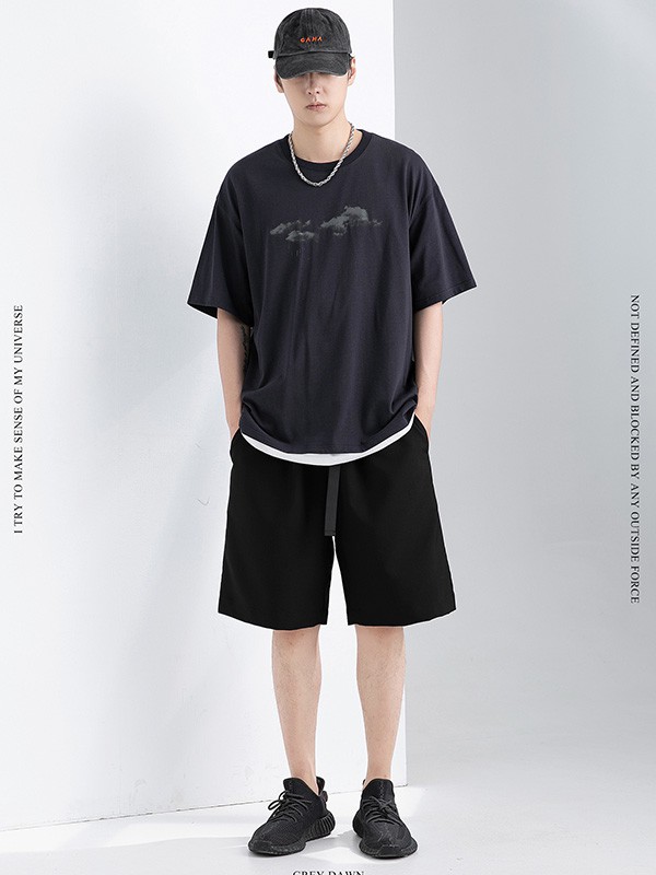 GRINCH1928男装2022春夏季黄色T恤