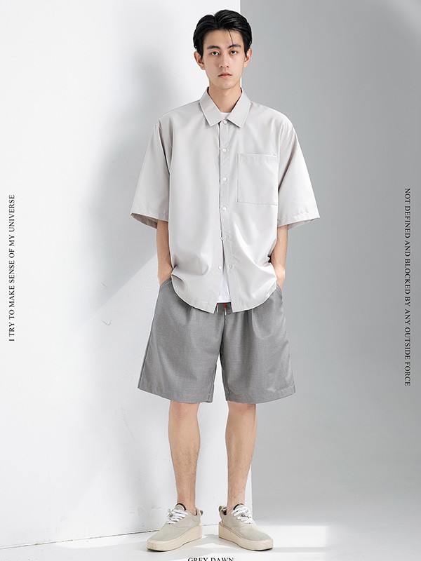 GRINCH1928男装2022春夏季白色衬衫