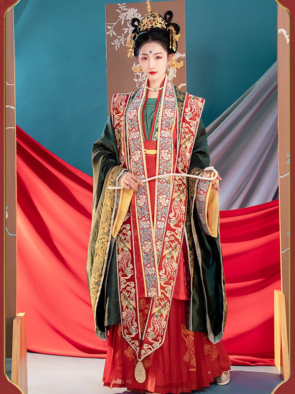 重回汉唐女装2022春夏季黑色外套