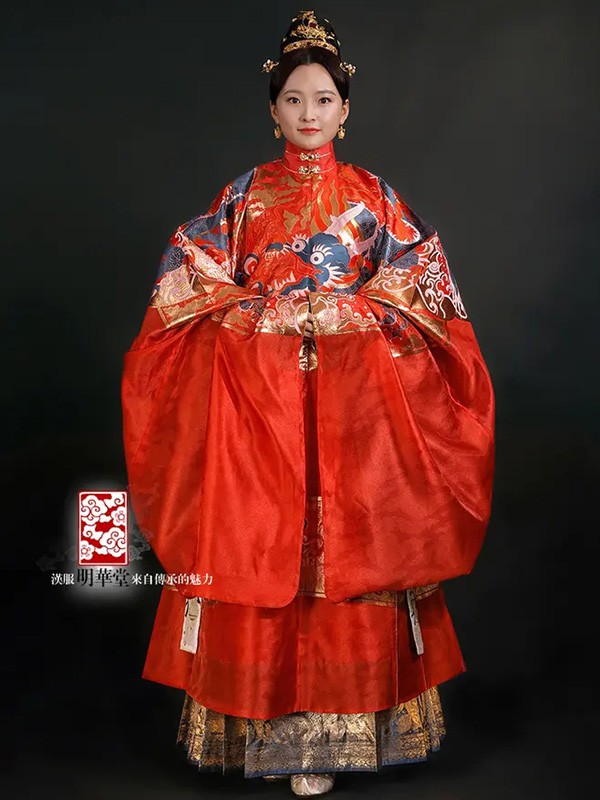 明华堂女装2022春夏季红色外套