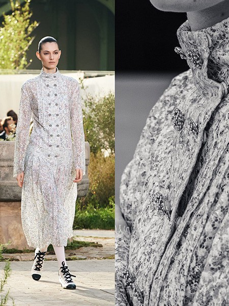 香奈儿女装2022春夏季白色连衣裙