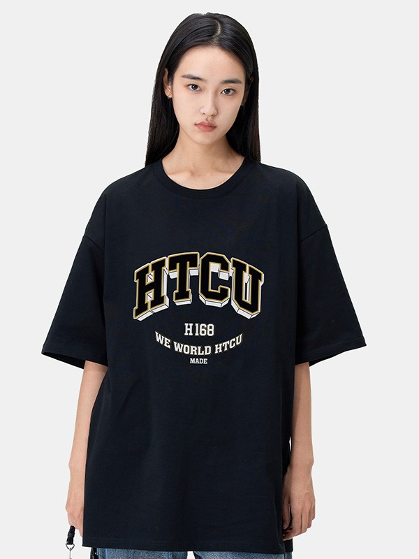 HTCU女装2022春夏季白色T恤