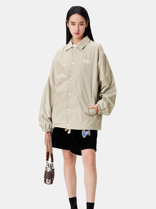 HTCU女装2022春夏季棕色衬衫