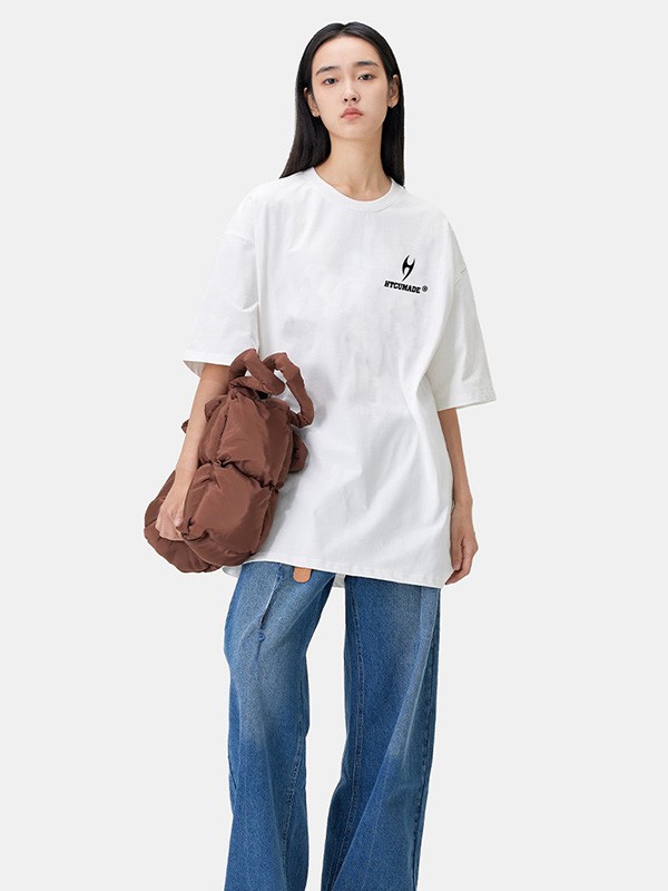 HTCU女装2022春夏季白色T恤