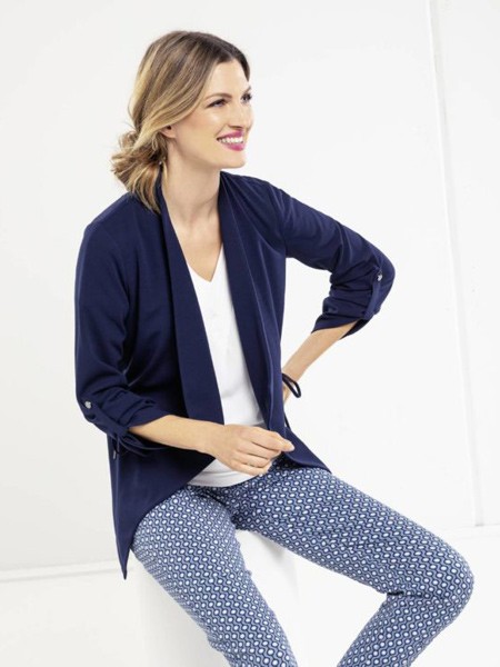 Olsen女装2021秋冬季蓝色长裤