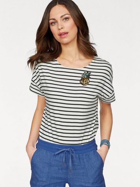 Olsen女装2022春夏季白色T恤