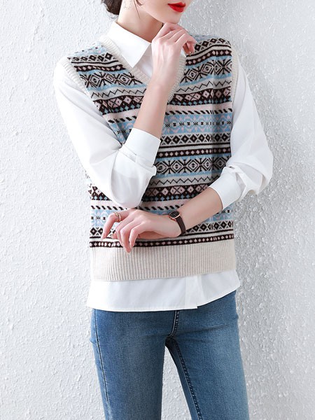 西悦2021秋冬季白色衬衫