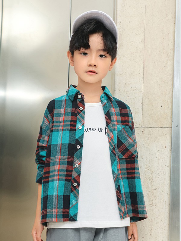 布衣草人2022春夏季绿色衬衫