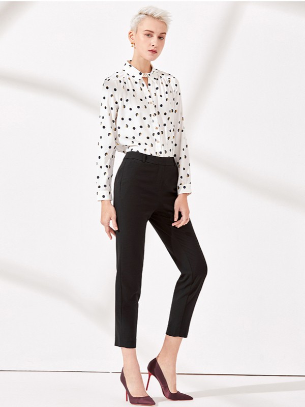 Theme女装2022春夏季白色衬衫