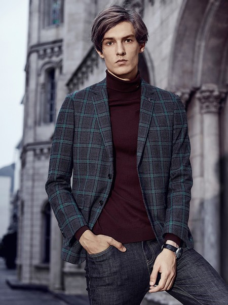 爱登堡·英伦新贵男装2021秋冬季黑色西装