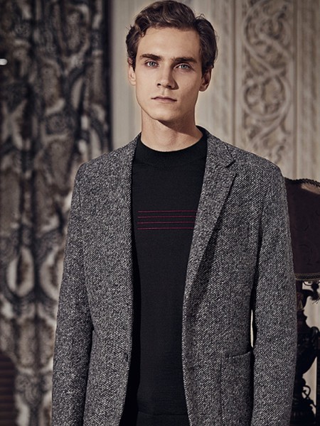爱登堡·英伦新贵男装2021秋冬季灰色西装