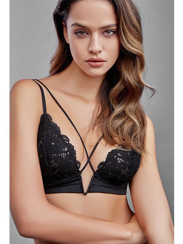 女人花帜内衣2022春夏季黑色性感内衣