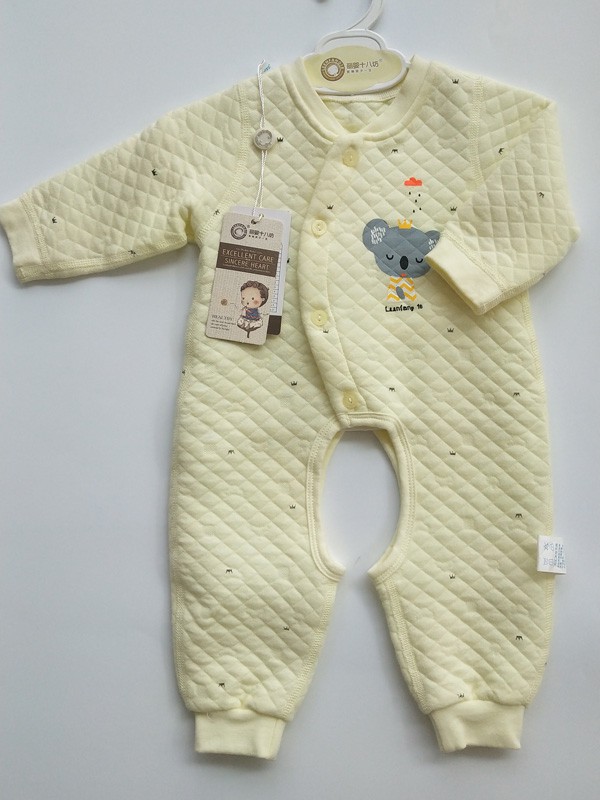 丽婴十八坊2022春夏季米色连体衣