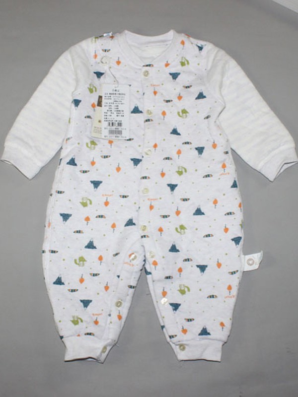 丽婴十八坊2022春夏季白色连体衣