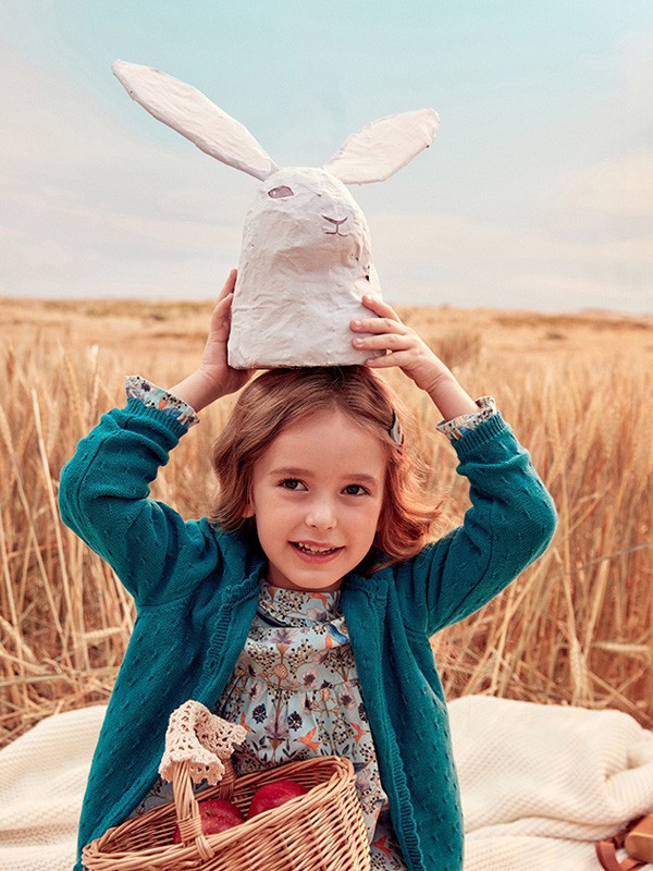 蒙蒙摩米童装2021秋冬季白色T恤