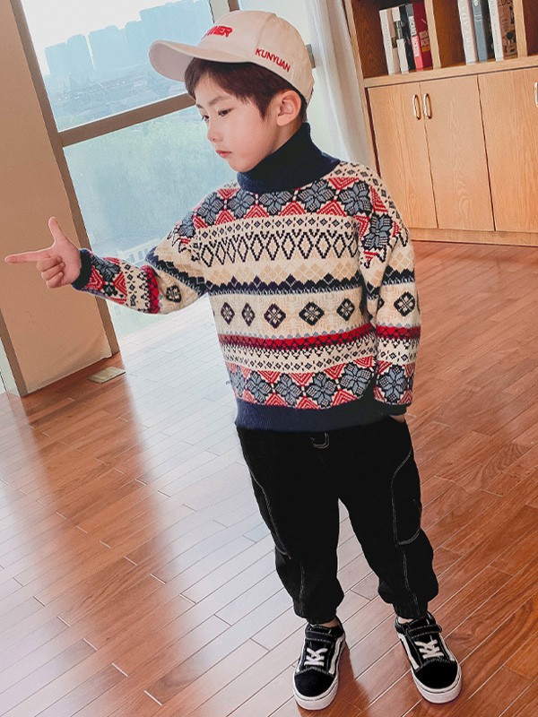 米西果童装2021秋冬季黑色长裤