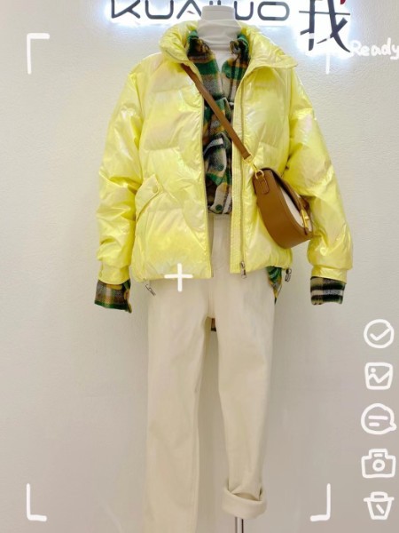 快我2021秋冬季米色长裤