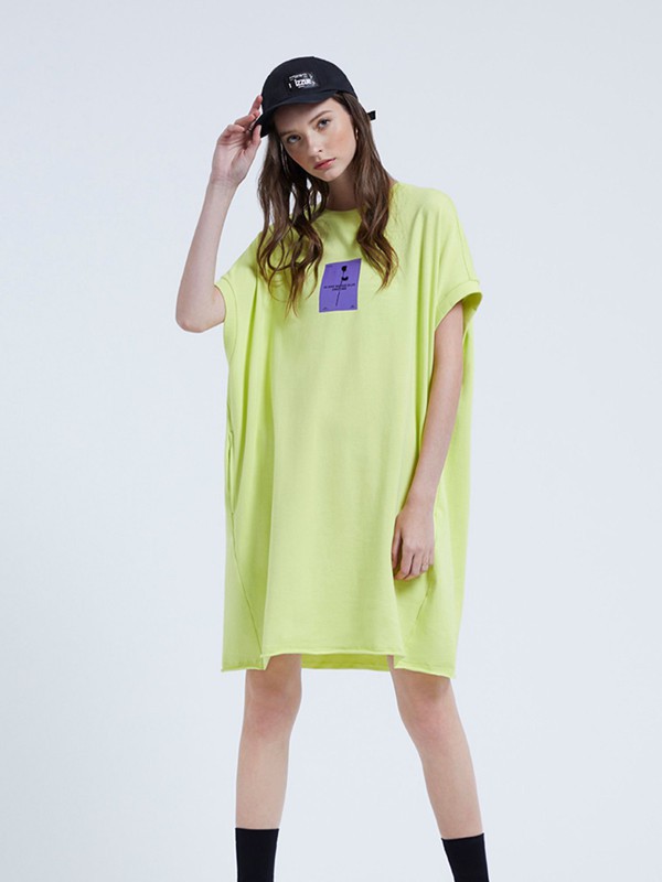 FIVECM2022春夏季黄色连衣裙