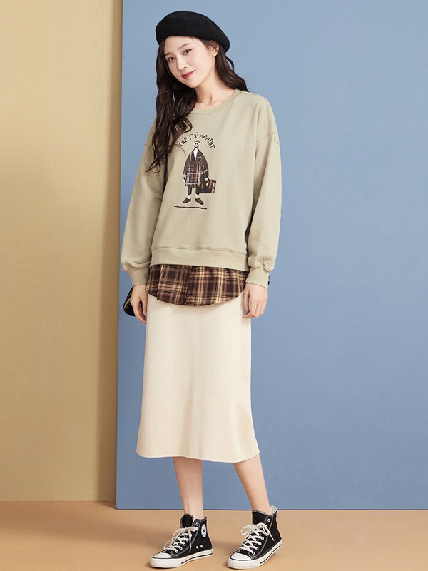 阿卡2022秋冬季白色长裙