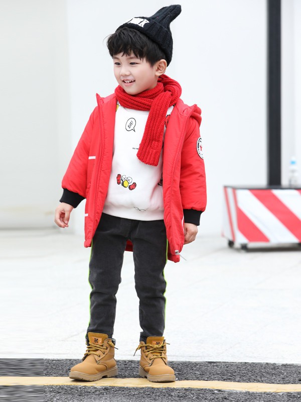 玛宝乐童装2021秋冬季白色T恤