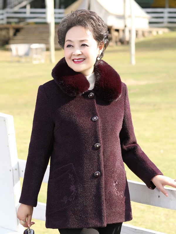 麦子熟了2021秋冬季咖啡色大衣