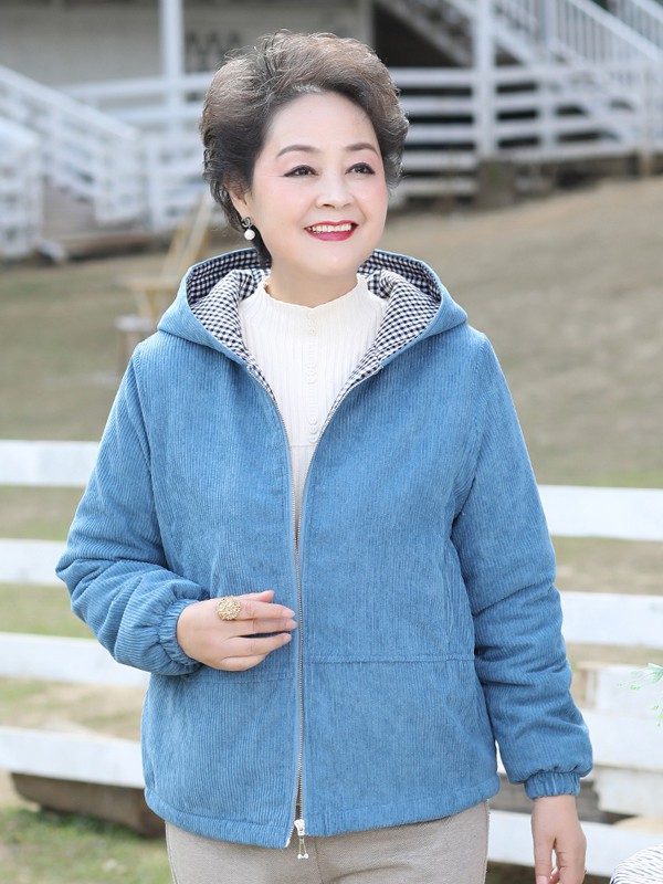 麦子熟了2021秋冬季蓝色外套