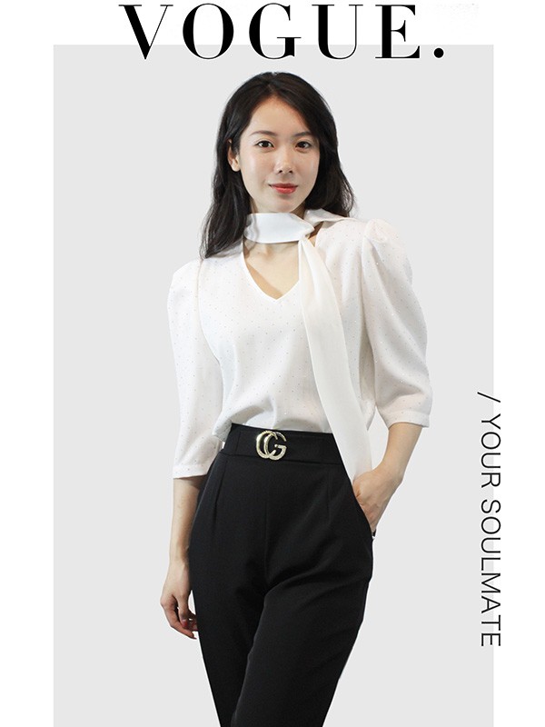 集娴2022春夏季黑色长裤