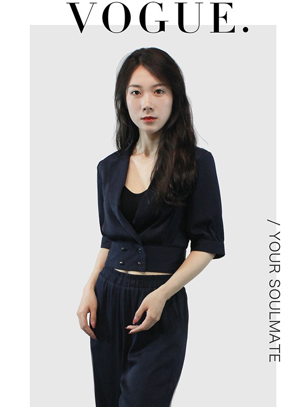 集娴2022春夏季黑色长裤