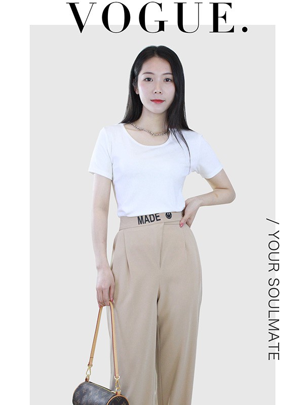 集娴2022春夏季白色T恤