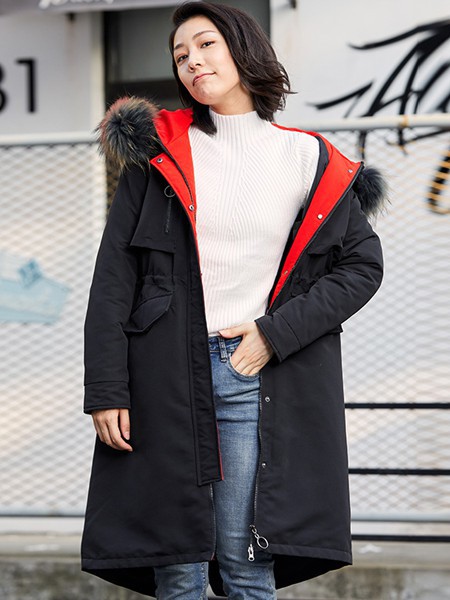 凯慕狮羽绒服2022秋冬季白色毛衣