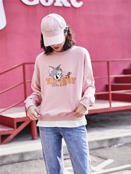 谜遇2022春夏季粉色T恤